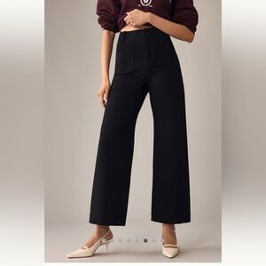 The Colette Ponte Crop Wide-Leg Pants by Maeve